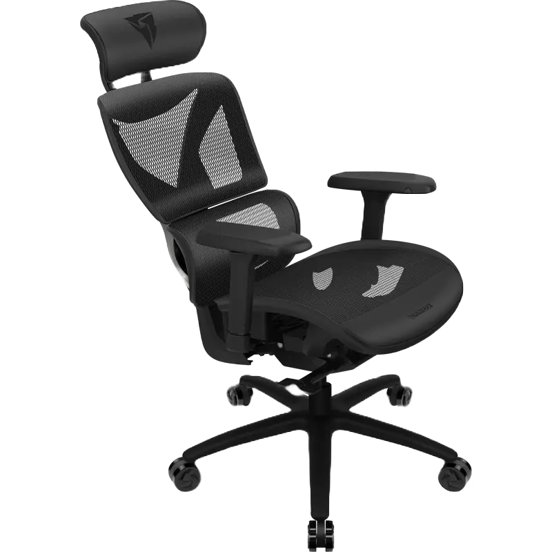 Игровое кресло ThunderX3 XTC Искусственная кожа,Вентилируемая Сетка Чёрный