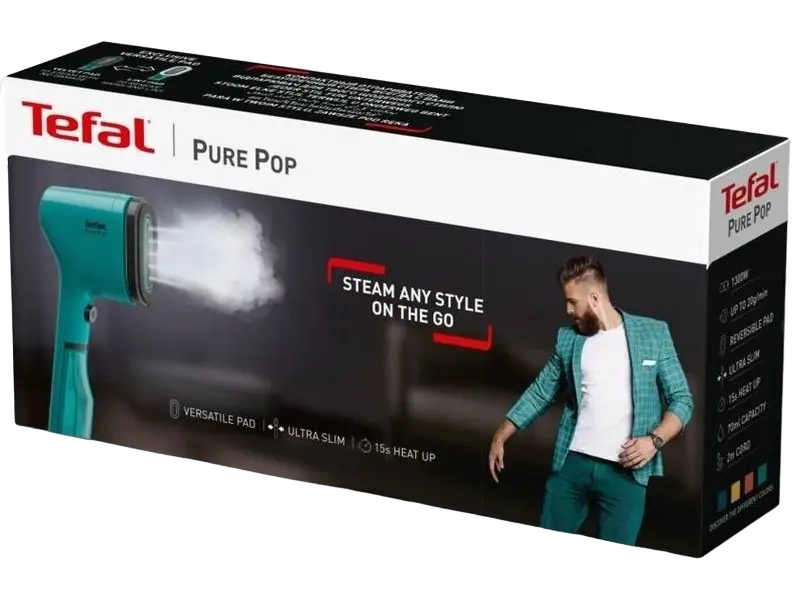 Aparat de călcat vertical cu aburi Tefal DT2024E1 Verde