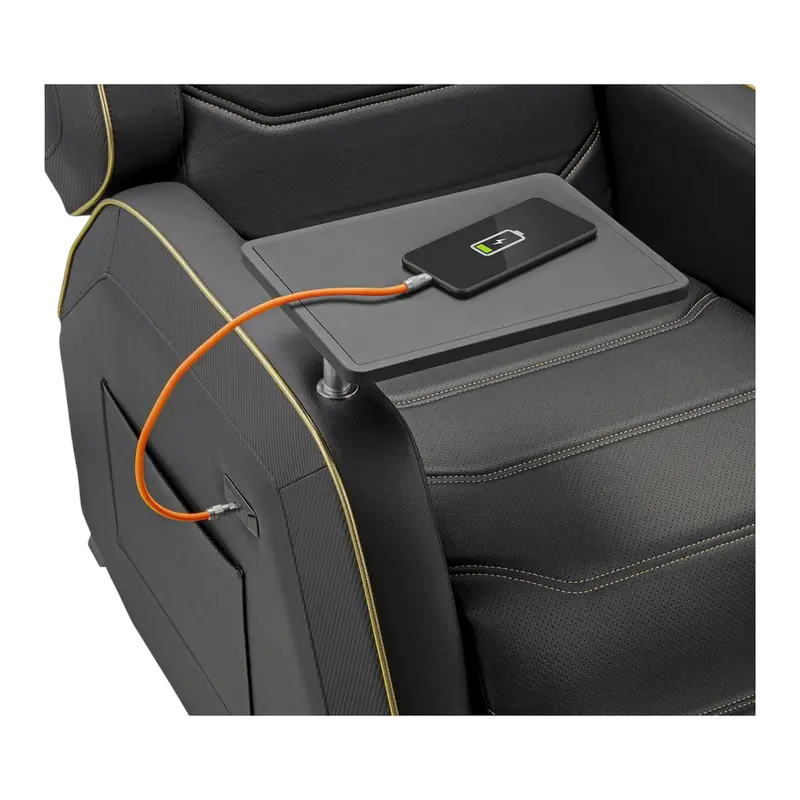 Игровое кресло Cougar Ranger Pro Royal ПВХ Кожа Черный | Золотистый