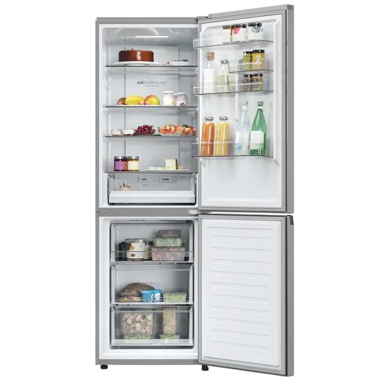 Frigider Haier 2D 60 Series 3 PRO Kombi Oțel inoxidabil