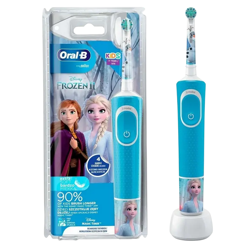 Periuță de dinți electrică Pentru copii Braun Kids Vitality D100 Albastru