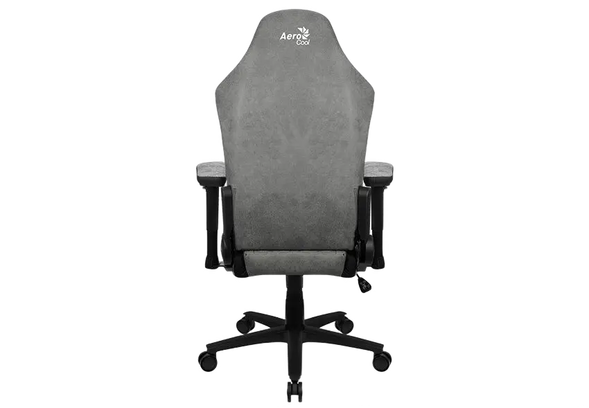 Scaun Gaming AeroCool Crown AeroSuede PU Piele Gri