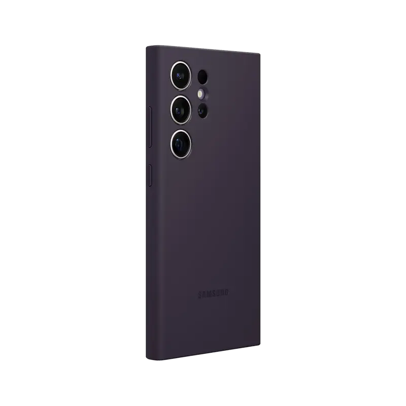 Чехол Samsung Galaxy S24 Ultra Silicone Cover Силиконовый Чехол Темно-фиолетовый