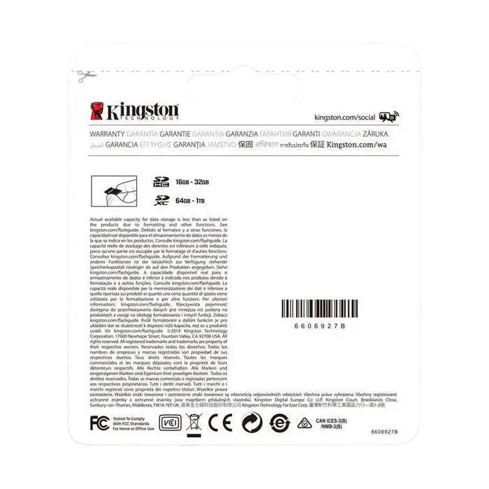 Карта памяти Kingston Canvas Select Plus 64ГБ