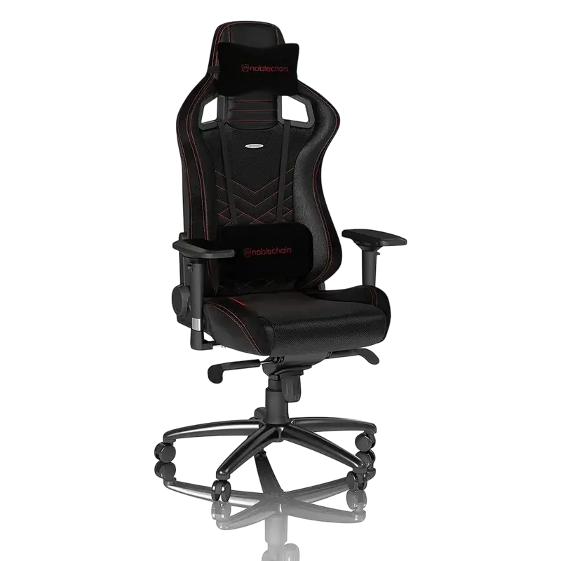 Scaun Gaming Noblechairs Epic PU Piele Negru/Rosu