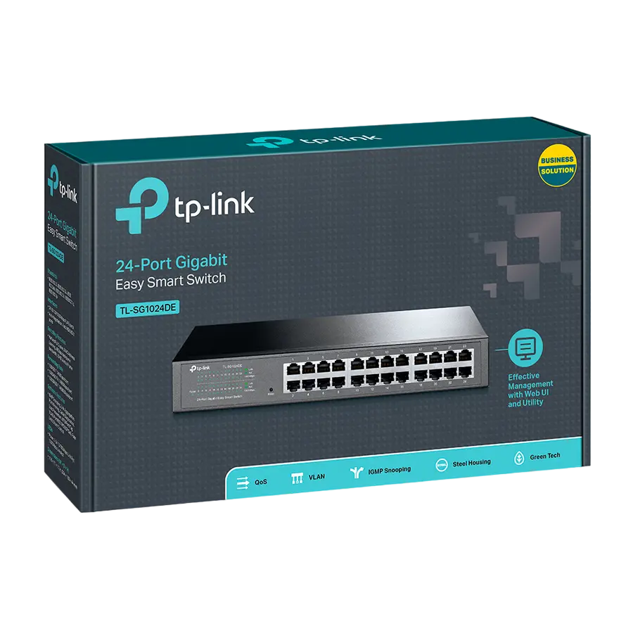 Switch de rețea TP-LINK TL-SG1024DE Negru
