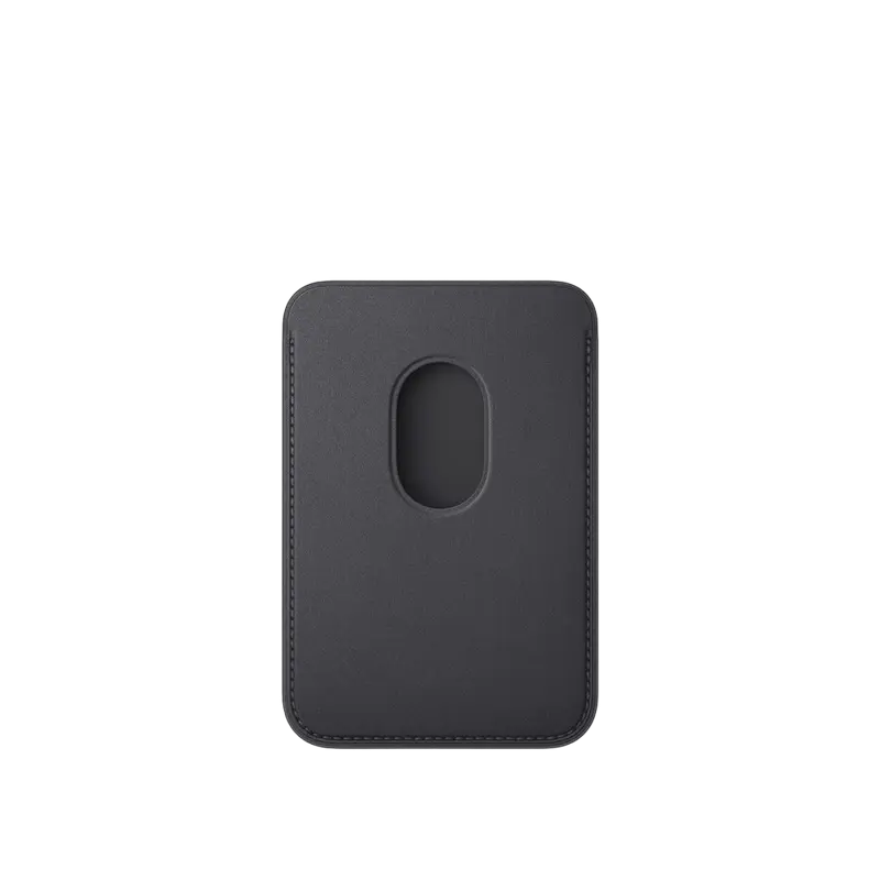 Чехол-бумажник Apple iPhone FineWoven Wallet with MagSafe FineWoven с MagSafe Чёрный