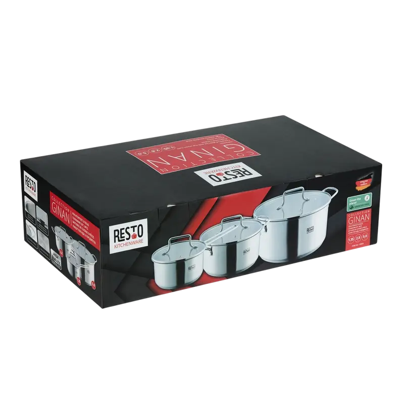 Набор кастрюль RESTO Ginan Ginan Нержавеющая сталь
