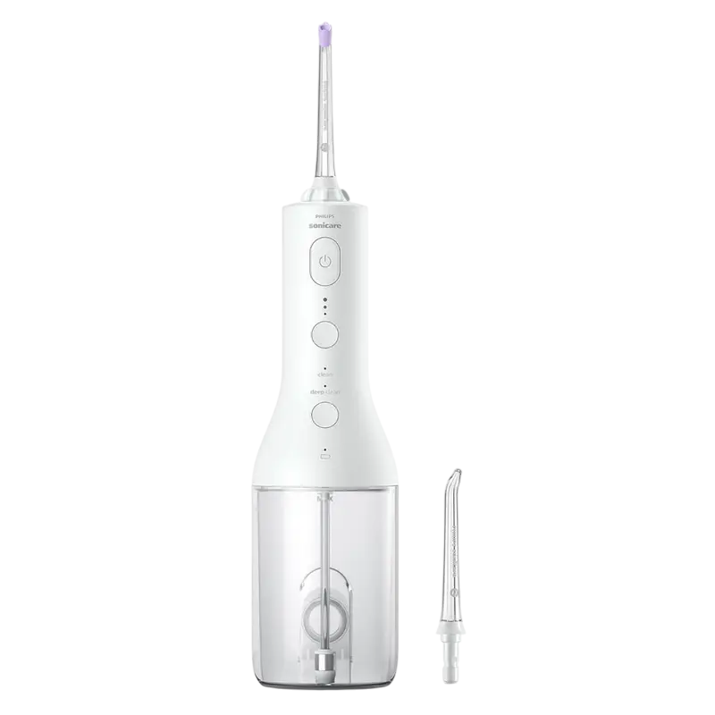 Irigator oral Pentru adulți Philips Sonicare Cordless Power Flosser 3000 Alb