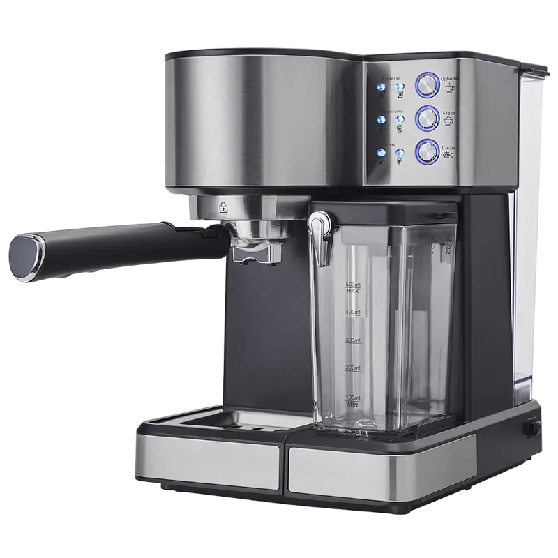 Кофеварка рожковая Polaris PCM 1536E Нержавеющая сталь