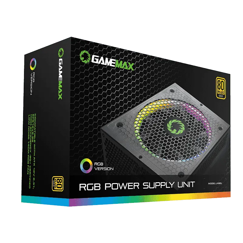 Tip Блок питания для компьютеров Gamemax RGB-1050 PRO ATX Черный