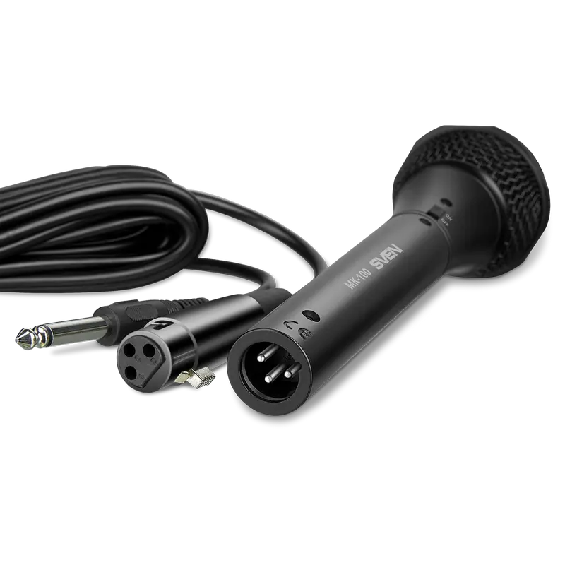 Караоке микрофон SVEN MK-100 Проводной аналоговый Черный