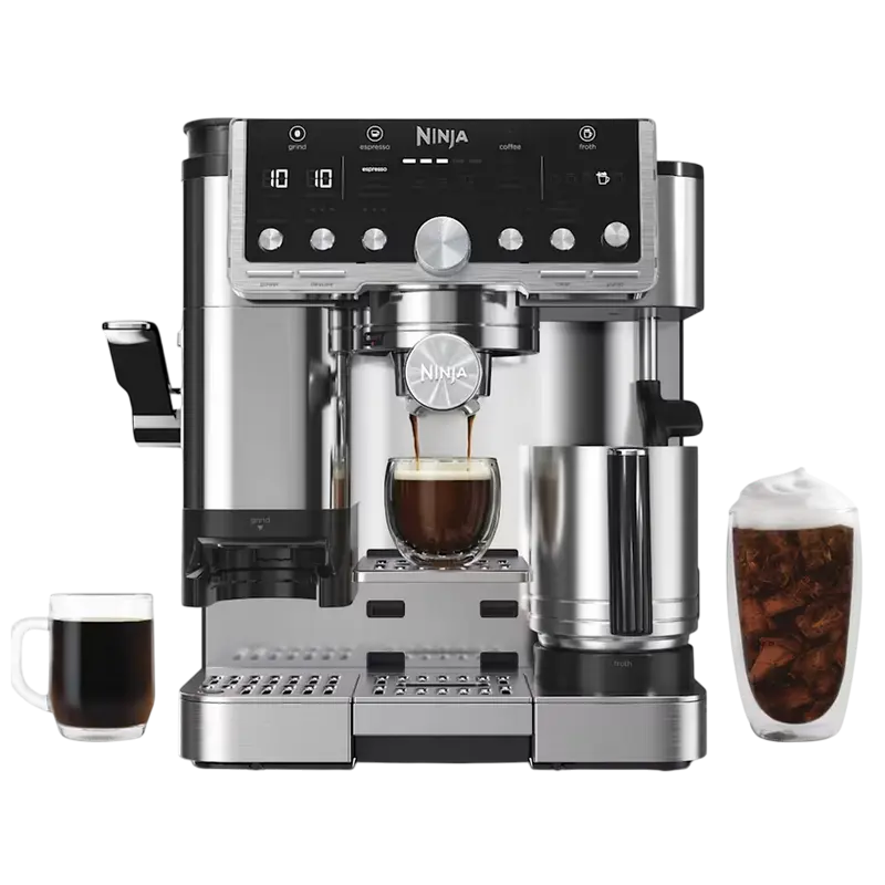 Кофеварка рожковая Ninja ES701EU Нержавеющая сталь