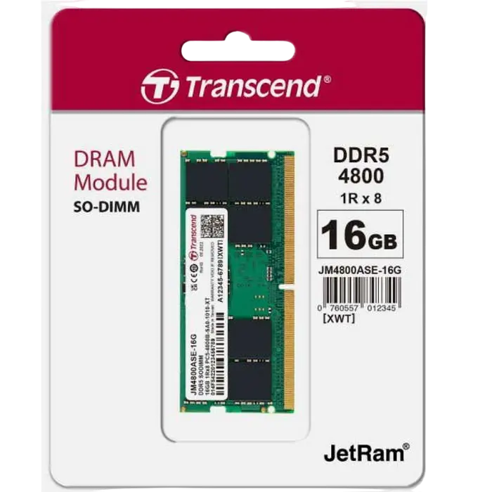 Оперативная память Transcend JetRam JetRam 16 ГБ Зеленый