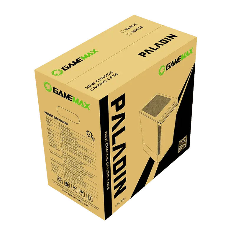 Компьютерный корпус Gamemax PANDA T801 WT Midi-Tower Белый