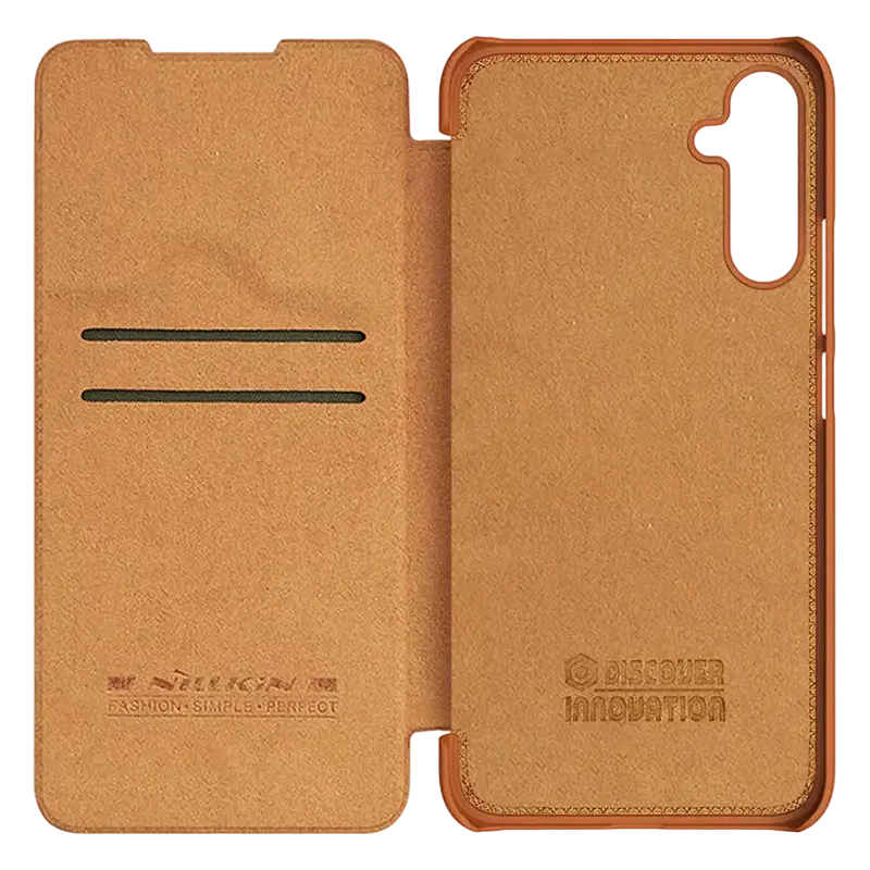 Чехол книжка Nillkin Samsung Galaxy A34 Qin LC Qin LC Коричневый