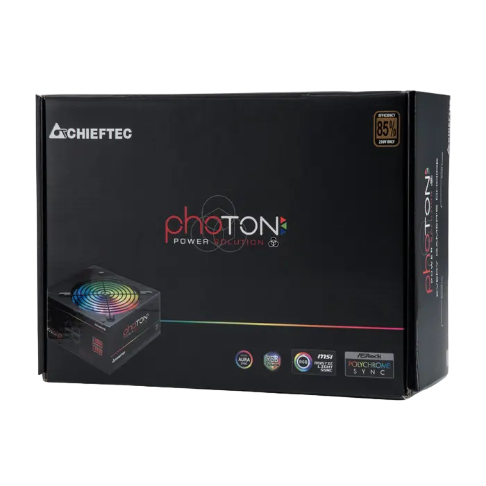 Tip Блок питания для компьютеров Chieftec CTG-650C-RGB Photon Series ATX Черный