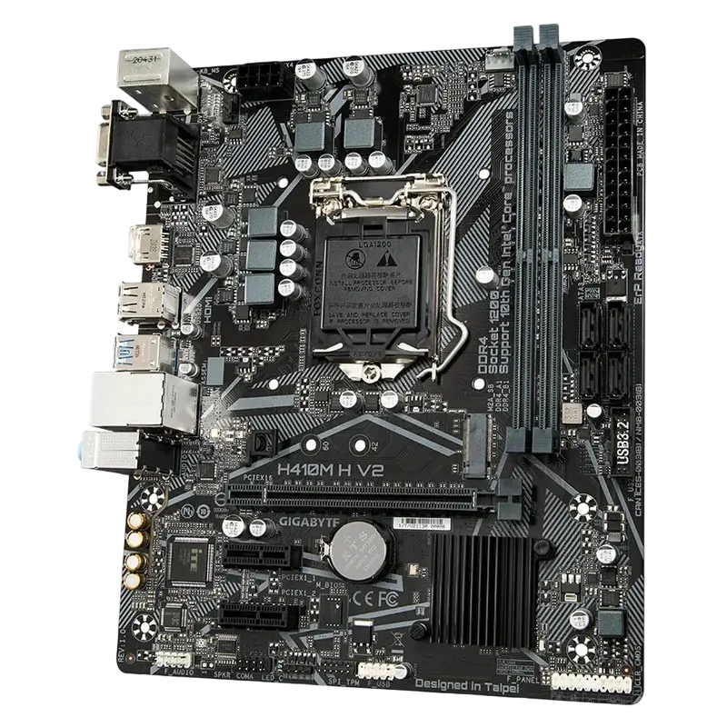 Материнская плата Gigabyte H410M H V2 LGA1200 Micro-ATX