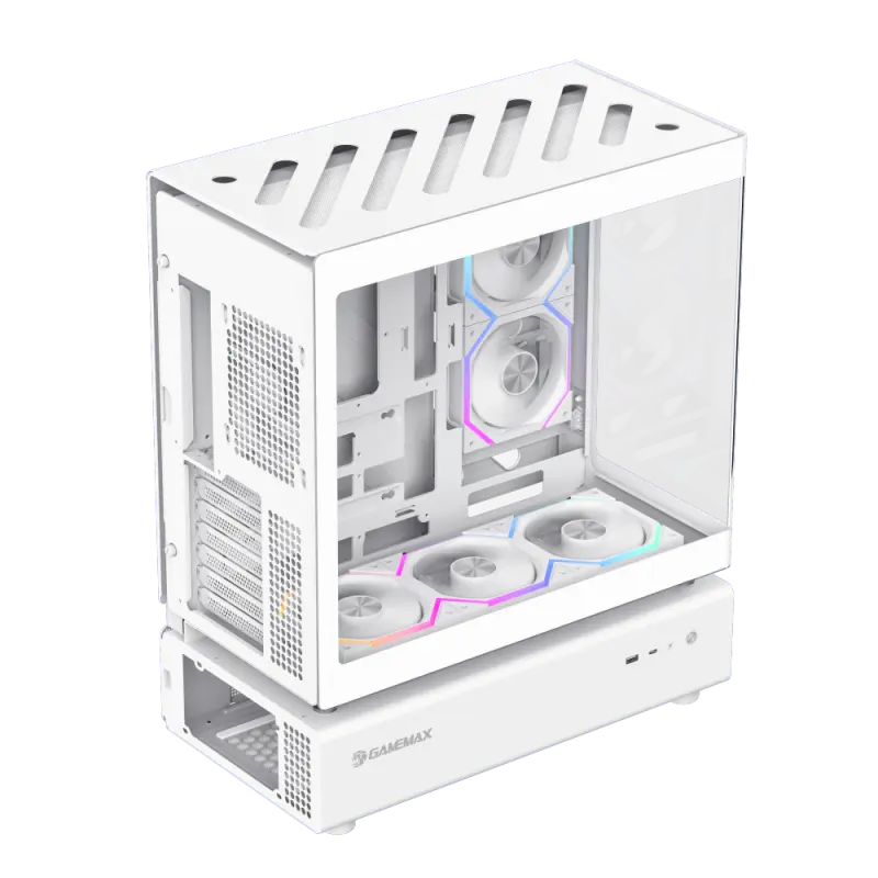 Carcasă PC Gamemax N80 WH Midi-Tower Alb