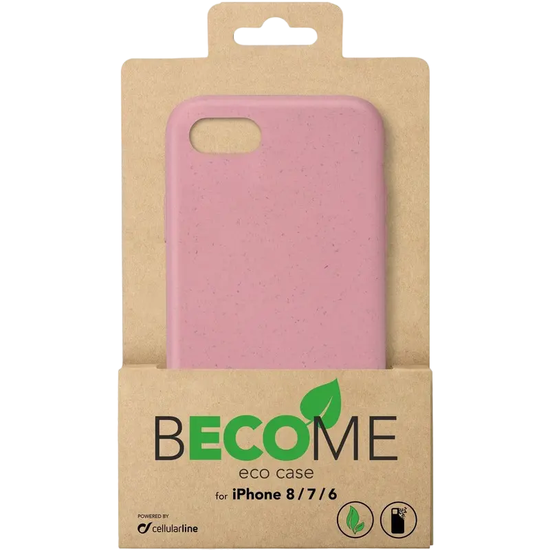 Husă Cellularline Apple iPhone 7/8/SE 2020 Eco Case Seria Eco Roz