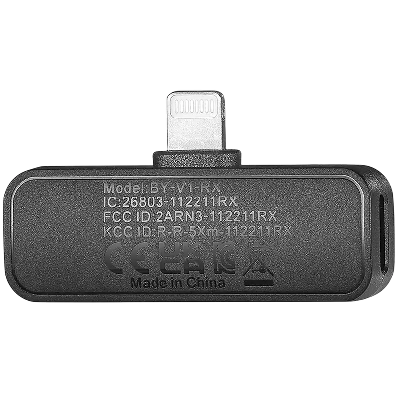 Портативный записывающий микрофон Boya BY-V1 Беспроводной Черный