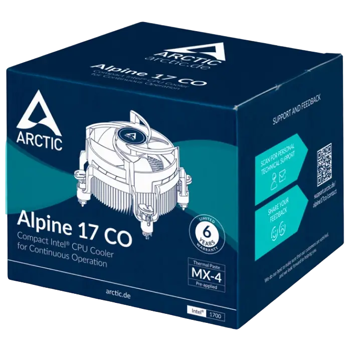 Кулер для процессора Arctic Alpine 17 CO 92 мм