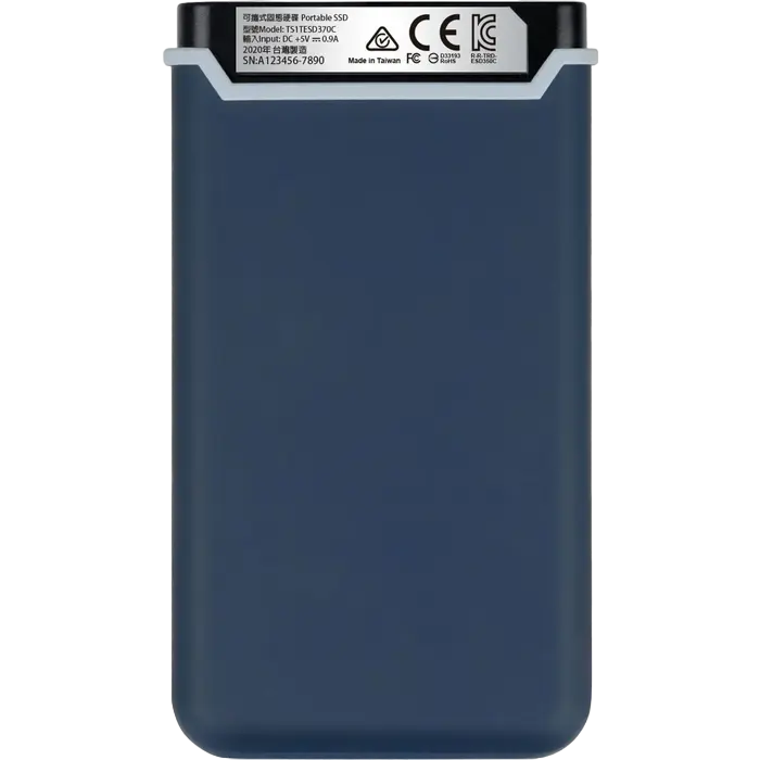 Внешний портативный SSD накопитель Transcend ESD370C 1 ТБ Морской Синий