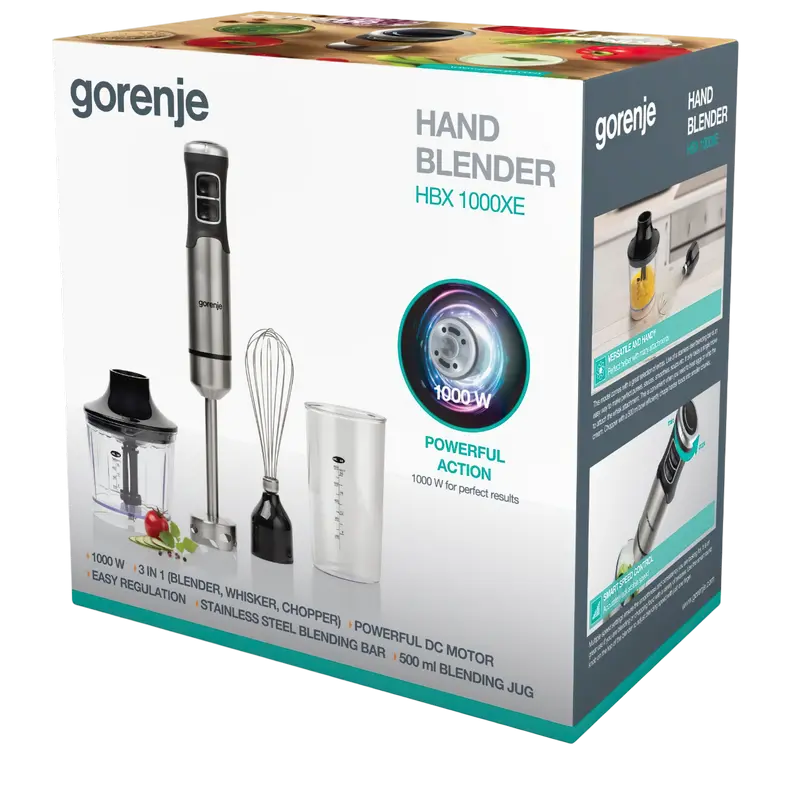 Погружной блендер Gorenje HBX1000EB Чёрный