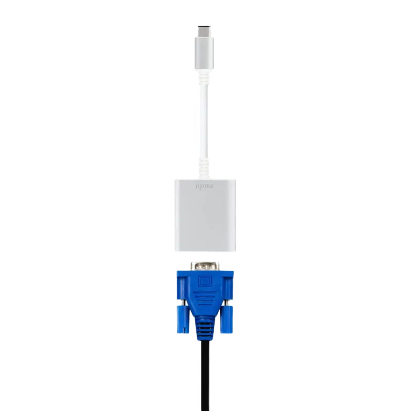 Adaptor Video Moshi USB-C to VGA Adapter Alb