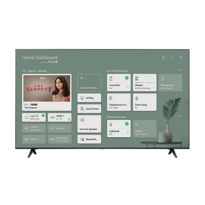 50" LED SMART Телевизор LG 50UP77006LB Черный