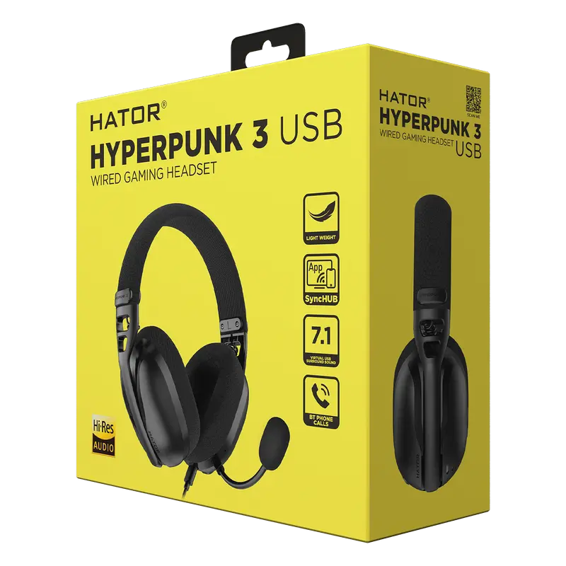 Наушники HATOR Hyperpunk 3 Чёрный