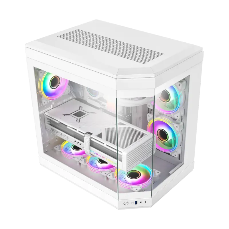 Carcasă PC Gamemax HYPE WH Midi-Tower Alb