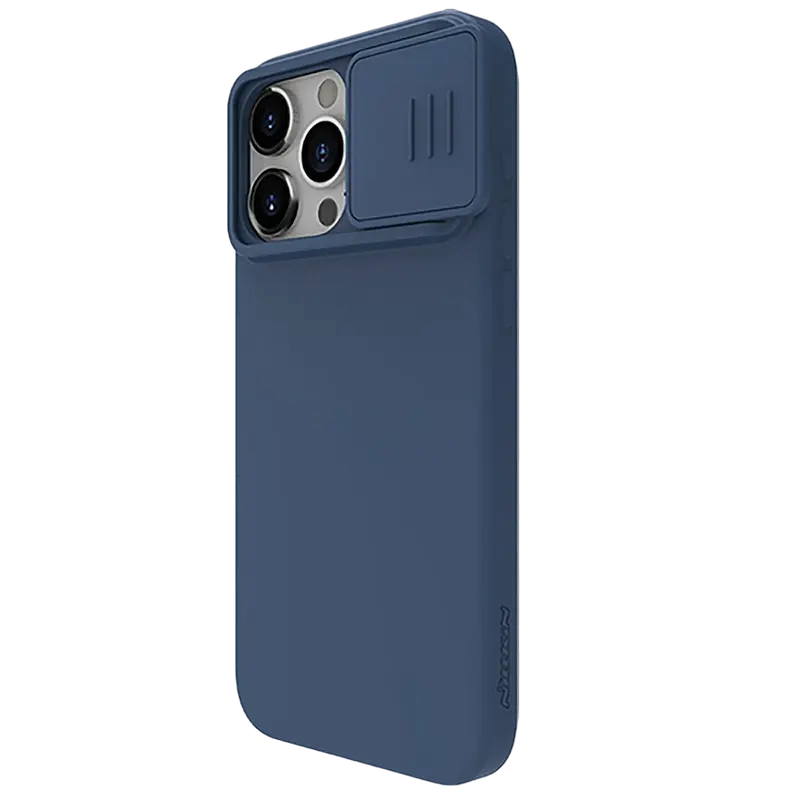Чехол Nillkin Apple iPhone 15 Pro Max CamShield Silky Silicone CamShield Silky Темно-синий