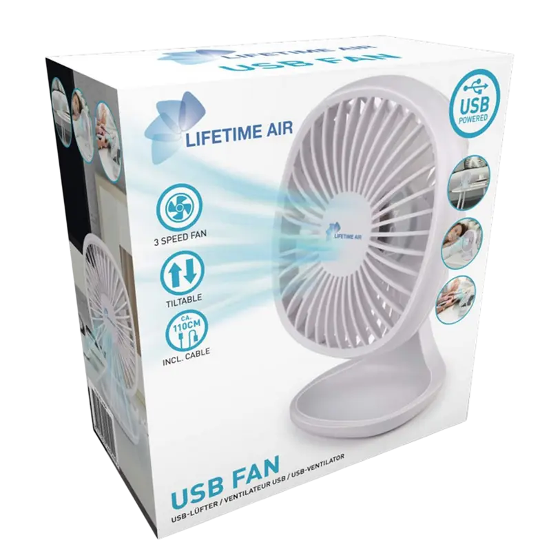 Вентилятор Lifetime Air Mini Портативный Белый