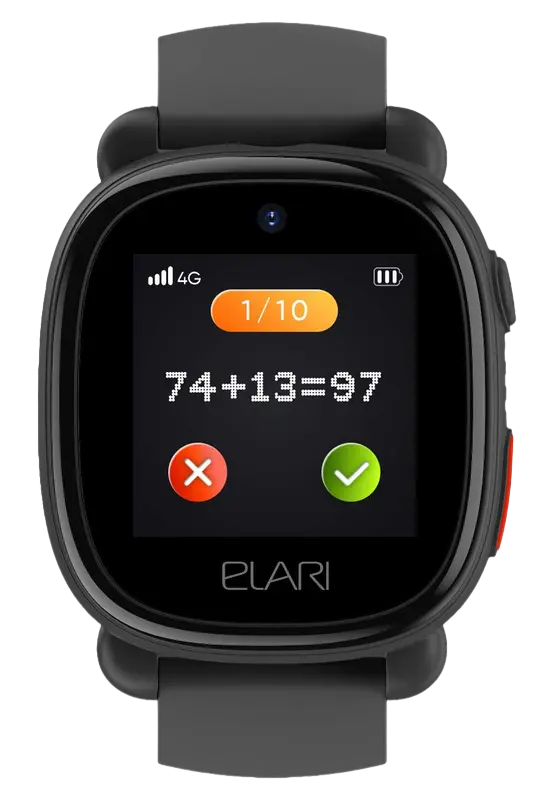 Ceas pentru copii Elari KidPhone 4G Lite Negru