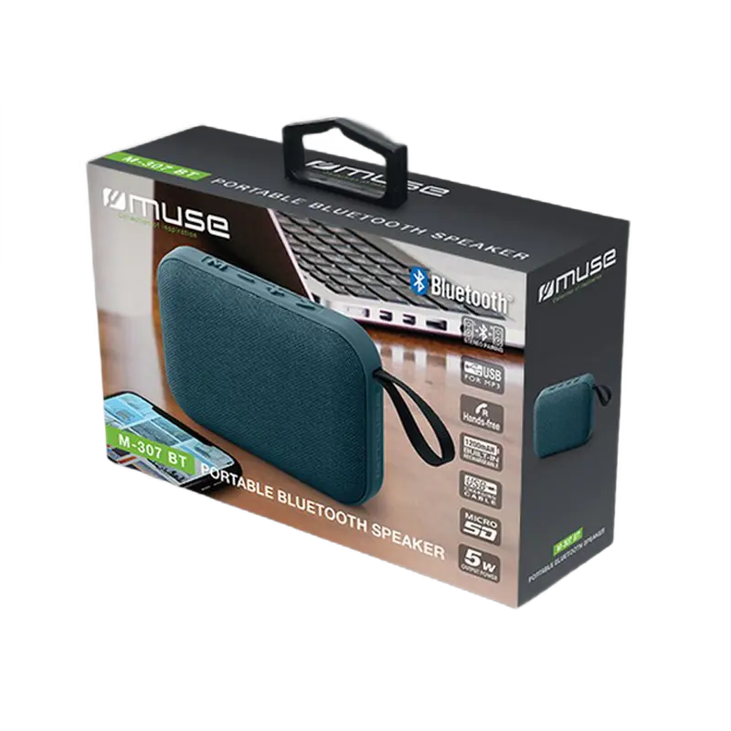 Портативная колонка MUSE M-307 BT Тёмно-бирюзовый