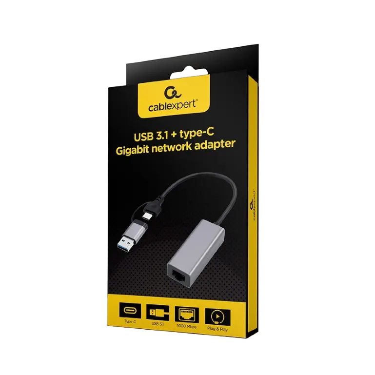 Сетевой адаптер Cablexpert A-USB3AC-LAN-01