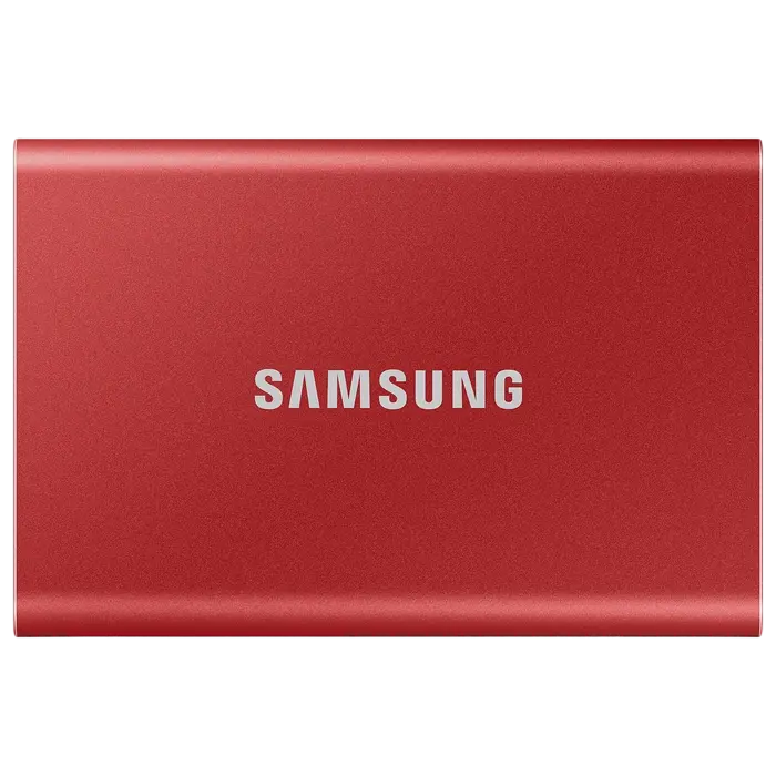 Внешний портативный SSD накопитель Samsung T7 1 ТБ Красный
