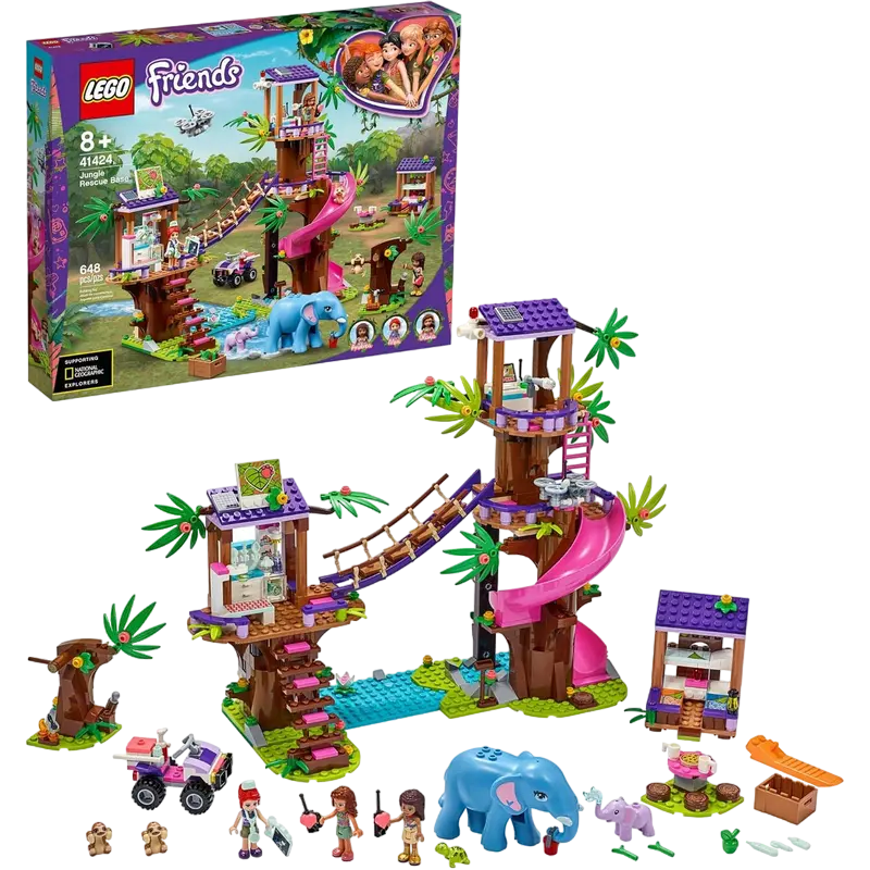 Конструктор LEGO Jungle Rescue Base Разноцветный