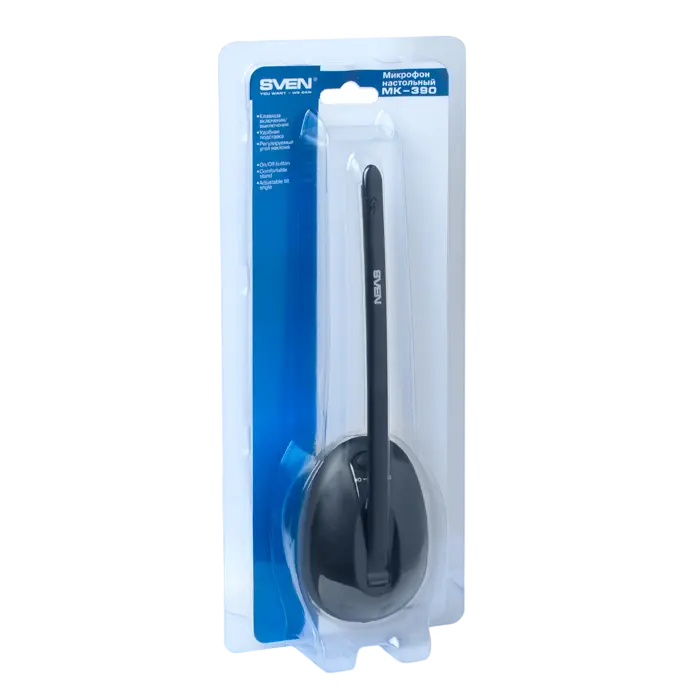 Компьютерный микрофон SVEN MK-390 Проводной аналоговый Черный