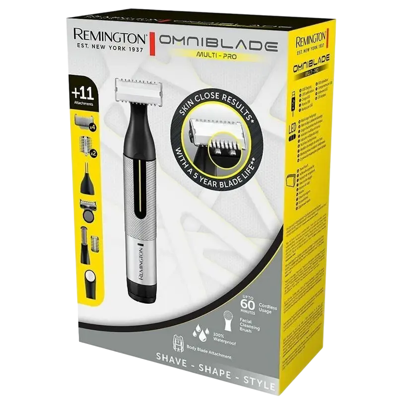 Trimmer pentru bărbați Remington Omniblade Multi PRO Negru | Argintiu