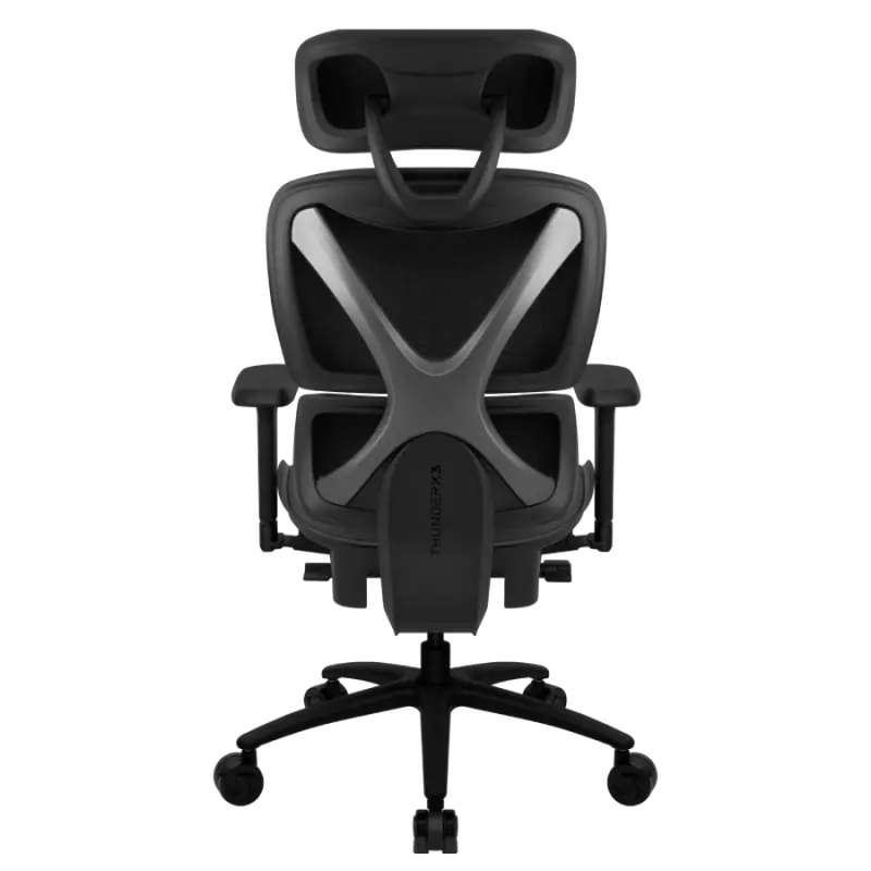 Scaun de birou ThunderX3 XTC Loft PU Piele,Plasă Respirabilă Gri inchis