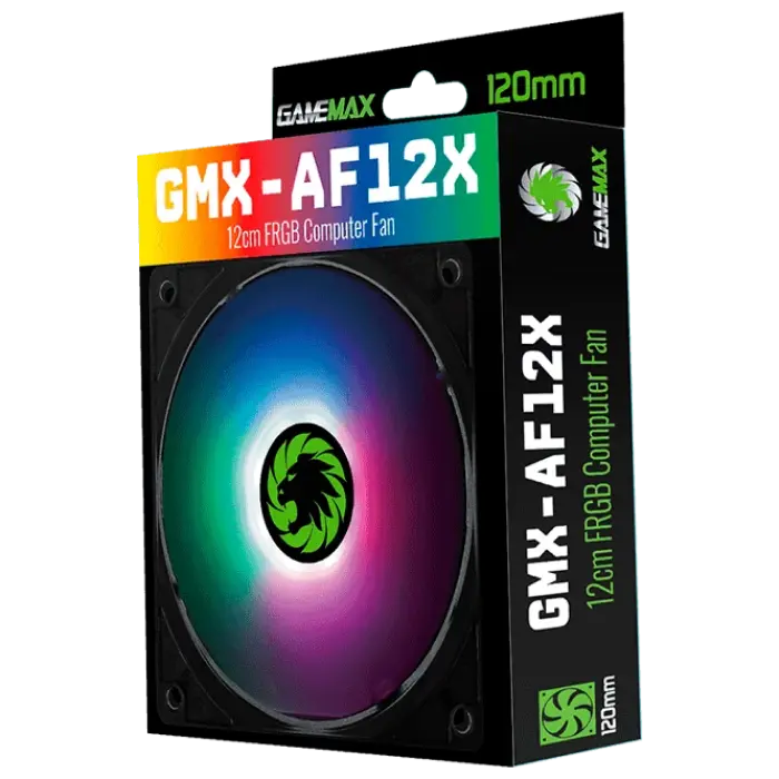 Вентилятор для ПК Gamemax GMX-AF12X 120 мм Черный