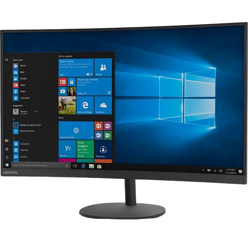 Монитор Lenovo D32qc-20 Чёрный