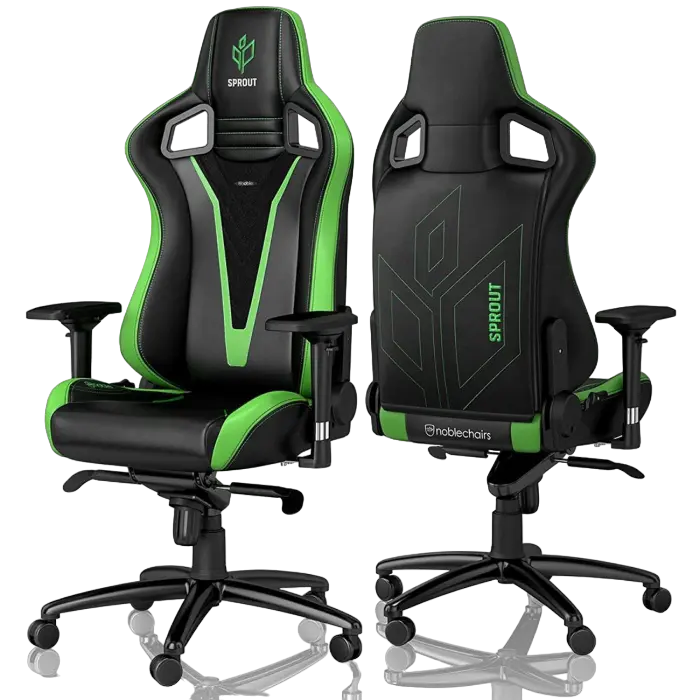Игровое кресло Noblechairs Epic Искусственная кожа Черный/Зеленый