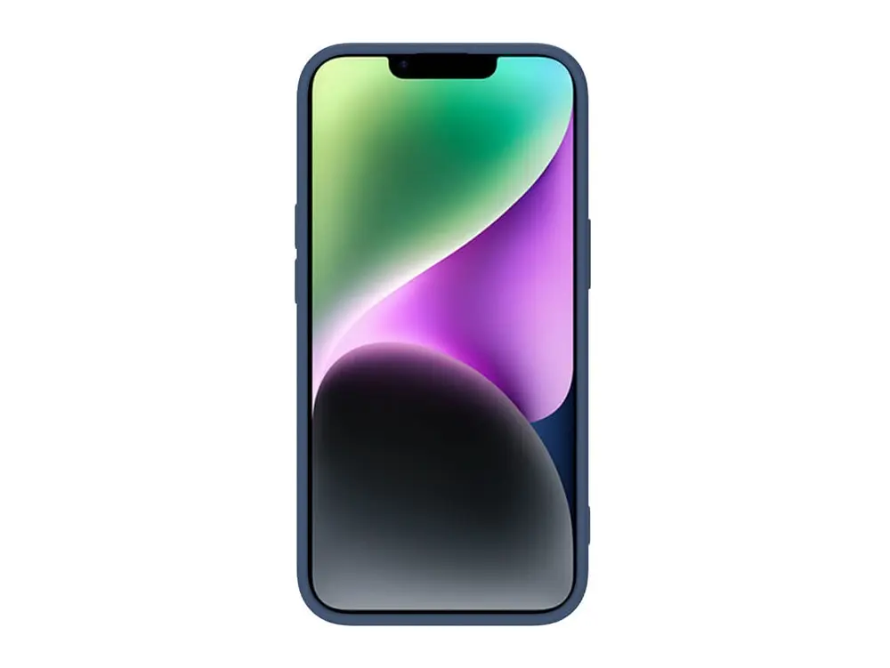 Husă Nillkin Apple iPhone 14 CamShield Silky Silicone Camshield Albastru
