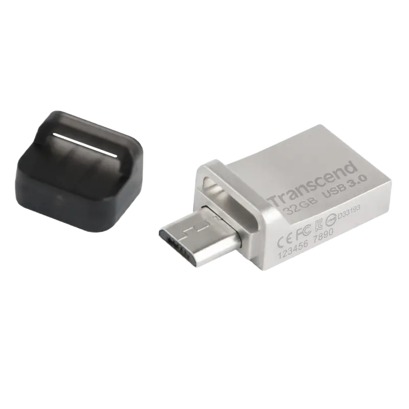 USB Flash накопитель Transcend JetFlash 880 32ГБ Серебристый