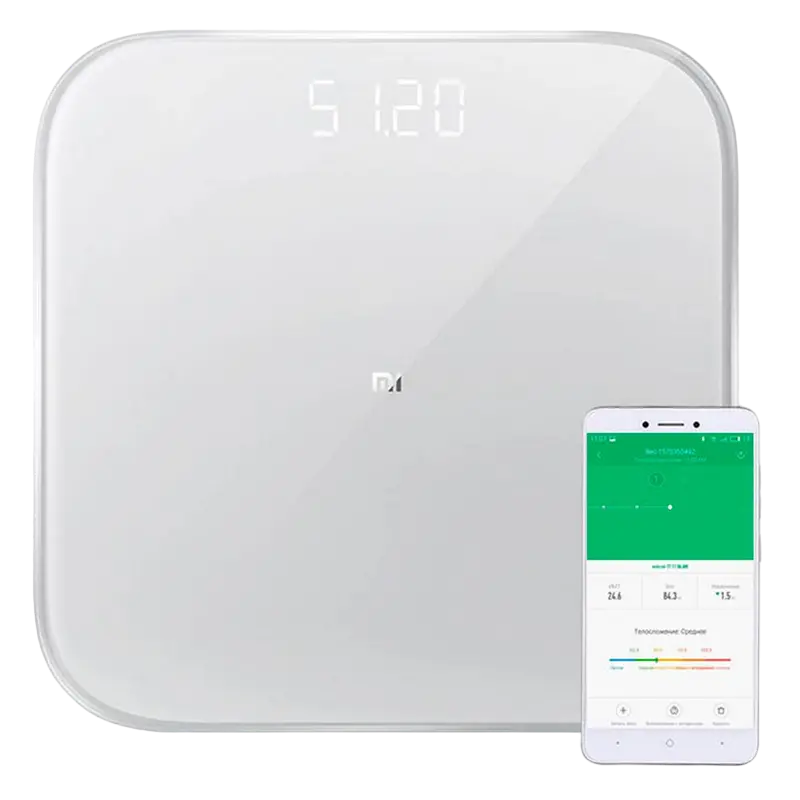 Электронные напольные весы Xiaomi Mi Smart 2 Белый