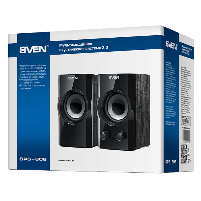 Компьютерные колонки SVEN SPS-606 Черный