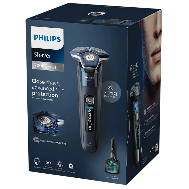 Электробритва мужская Philips Series 7000 Синий
